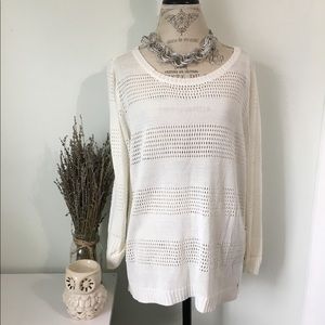 New York & Co White Sweater
